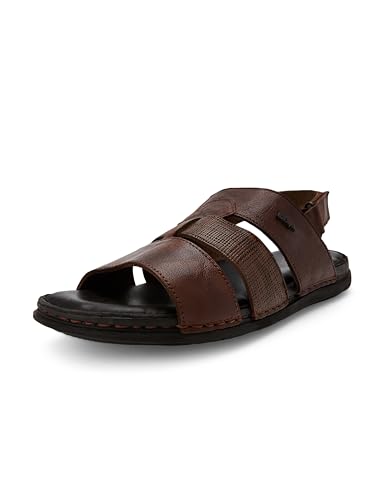 Image of Lee Cooper mens Leather Regular Velcro Mens Sandals Sandal