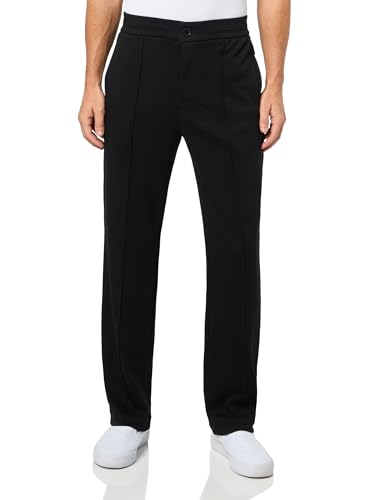 Armani Exchange Men's Cotton Interlock Suit Pant with Elastic Wasitband
