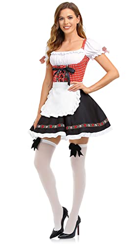 Hiziti Oktoberfest Costumes Women Dirndl Dresses 2Pcs German Dresses For Oktoberfest Festival Bavarian Costume Beer Carnival L thumb #1