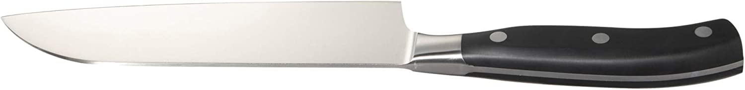 Victorinox, coltello Santoku Grand Maitre con lama forgiata in acciaio inox da 17 cm, nero
