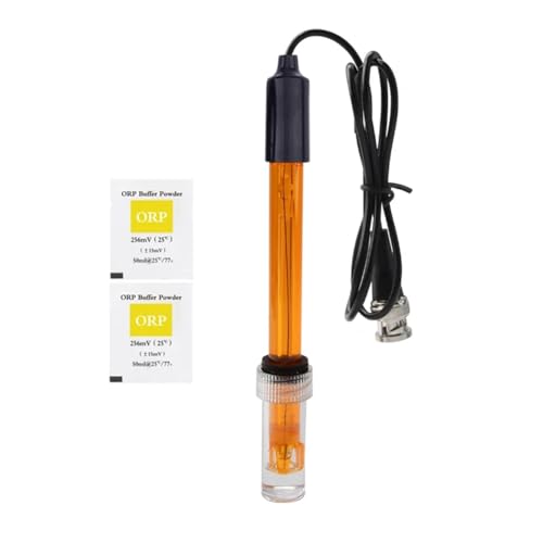 Qerwsdty Sonda de Repuesto ORP para Acuario, Electrodo de Laboratorio Hidropónico, Prueba de Potencial de Oxidación-Reducción, Conector BNC de 300 cm