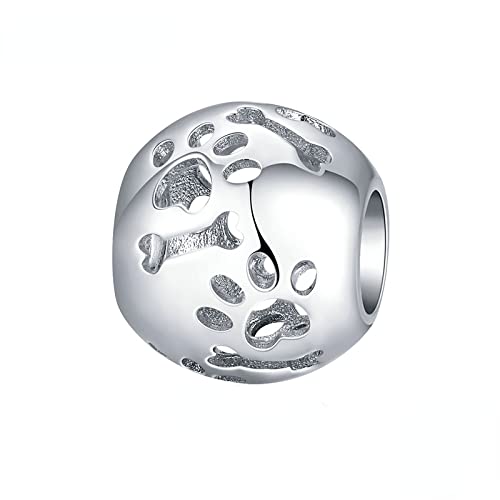 Perles rondes argent 925 breloque ajourée pour vos bijoux
