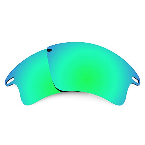 Preisvergleich Produktbild Revant Ersatzgläser Kompatibel mit für Oakley Fast Jacket XL, Polarisiert, Elite SmaragdgrÃÆün MirrorShield