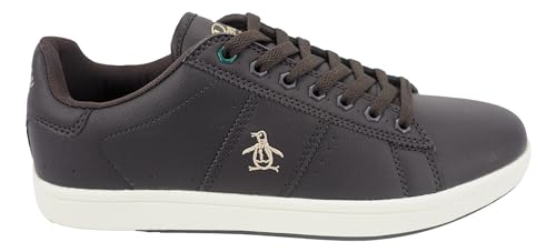 Original Penguin Men's Steadman Cupsole Trainer, Brown, UK 9
