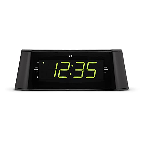 Gpx Large Display Voice-Activated Dual Alarm Clock Radio With Bluetooth, Fm Radio, Black (Cb360B) #TOP6