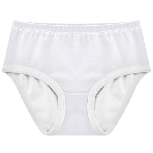 Joisal Ghost White Cute Panties Girl Toddlers Underwear Floral Cotton Artistic Briefs Girls Undies 2t