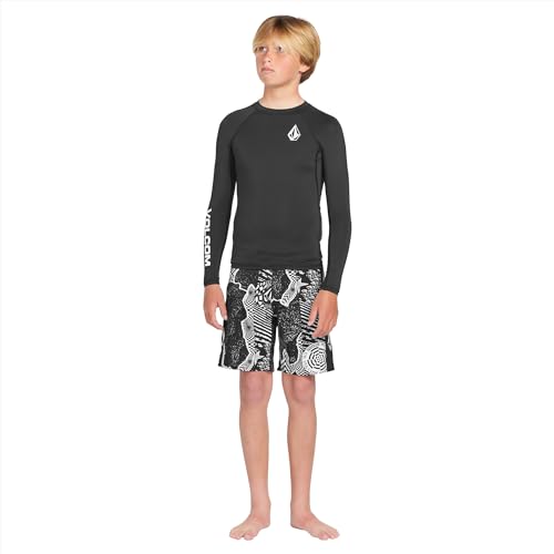 Image of Volcom Boys Lido Iconic Mod Black White 22