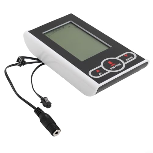 Velocímetro monitor de bicicleta estática, para bicicletas estacionarias y entrenadores elípticos, pantalla LCD de repuesto rastrea tiempo, velocidad, distancia, calorías