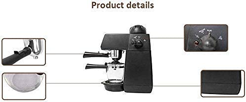 Bktmen Kaffeemaschine Kaffeemaschine Halbautomatische Dampfart Espresso Kaffeemaschine 240 ml Überhitzungsschutz… – Bild 4
