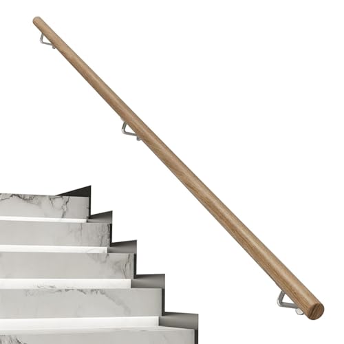 Rambarde d'escalier en bois kit complet avec main courante extérieure