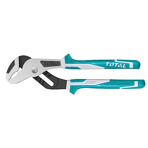 Total Tools - Pince Étau | 250 mm | Ouverture Maximale 50 mm | Pour Tenir et Manipuler des Pièces | Serre les Tuyaux et les Écrous | Fabriqué en Chrome Vanadium | Poignée Bimatière