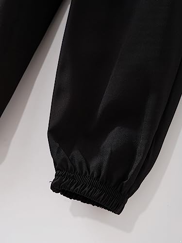 YEAHDOR Kids Causal Cargo Jogger Sweatpant Unisex Sport Athletic Pants Quick Dry Gym Workout Running Trousers Bottom4