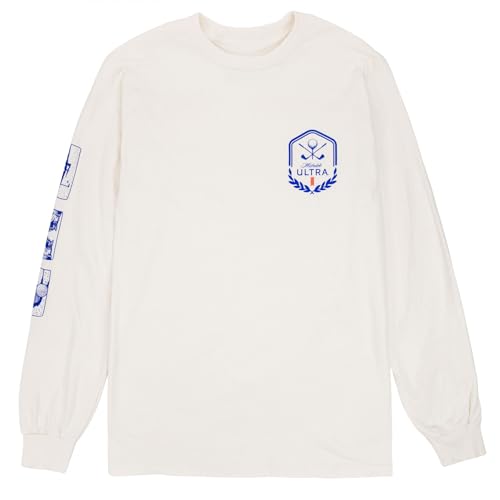 Michelob Ultra Golf Strip Sleeve Print Beige Colorway Long Sleeve Shirt