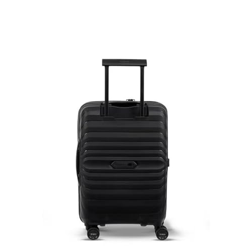 Image of Samsonite Octolite Neo Expandable 55 Cms Small Cabin Polypropylene Hard Sided 8 Wheel Spinner Luggage /Suitcase /Trolley Bag (Black)-10 Year Global Warranty