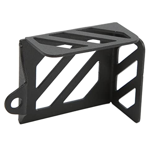 Schutz Des Hinteren Bremsflüssigkeitsbehälters Carbon Stahl Hinterer Bremsbehälter Schutz Schutz Motorrad Zubehör Ersatz für CB125R CB2150R CB250R CB300R CB500X(Schwarz)