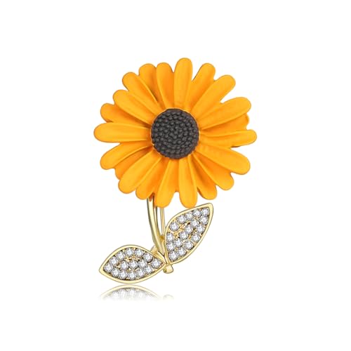 Image of Enamel Brooch Pin For Women Men, Vintage American Flag Crystal Lapel Pin, Christmas Brooch Suit Dress Clips Accessory Gift