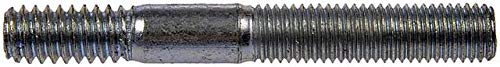 APDTY 786198 Double Ended Stud - 1/4-20 X 1/2 in. and 1/4-28 X 1 in.