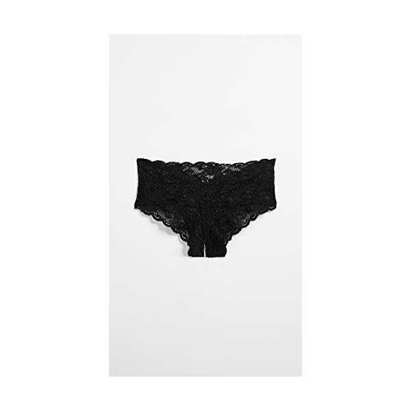 Cosabella-Womens-Never-Say-Never-Naughtie-Open-Gusset-Hotpant-Panty Cosabella Women's Never Say Never Naughtie Low Rise Hotpants, Black, S-M