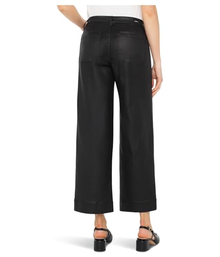 Liverpool Women's Crop Mid-Rise Wide Leg Pant with Patch Pockets 27" Inseam2