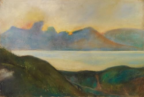 Affiche Oberitalienischer Gebirgsseen Lesser Ury pour habiller un grand mur blanc vide