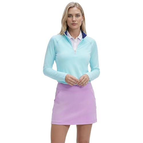 Amazon.com: IZOD Women's 1/4 Zip Pullover Performance Stretch Long