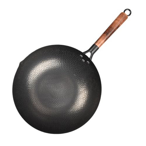 Wok chino Yajuyi con tapa y mango de madera miniatura 4