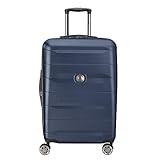 DELSEY Paris Comete 2.0 Hardside Expandable Luggage with Spinner Wheels, Anthracite, Checked-Medium 24 Inch