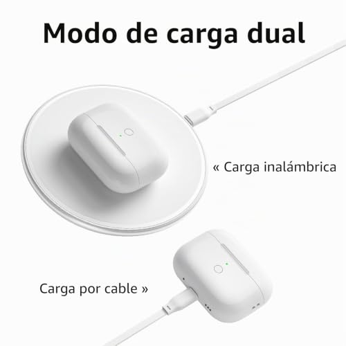 Case de carga de auriculares de reemplazo compatible con iOS Pro2 con botón 5
