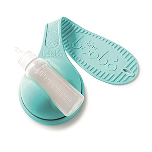 Image of The Beebo Hands Free Baby Bottle Holder, Upgraded – New and Improved, Teal – Suitable for Most Bottle Sizes, Enhance Feeding Time for Parents and Caregivers| Anti Slip