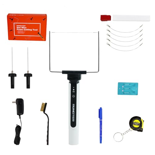 3 in 1 Hot Wire Foam Cutter Kit, White Foam Cutter Electric Foam Cutting Tool, Heated Foam Carving Knife Kit