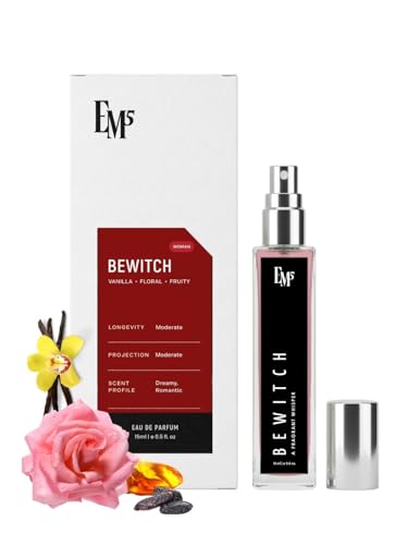 Image of EM5 Bewitch Perfume for Women | Sweet Vanilla Fruity Rose Floral | Eau De Parfum Spray | Luxury Gift for Her | 15 ml