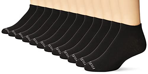 Fruit of the Loom Men's 12-Pair Flat Knit No Show Liner Socks