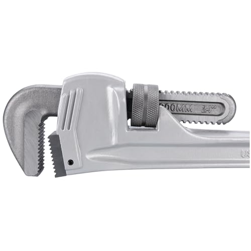 Image of Performance Tool W2124 24 in. Aluminum Pipe Wrench | Lightweight aluminum handle. Precision milled drop forged steel jaws. Large plumbing wrench