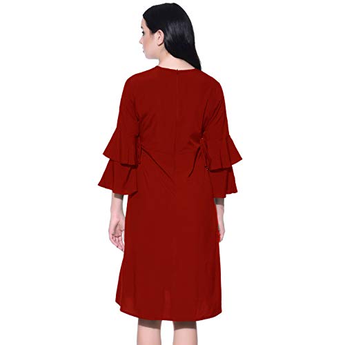 Image of Uptownie Lite Women's Crepe Skater Knee Length Dress