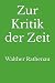 Zur Kritik der Zeit