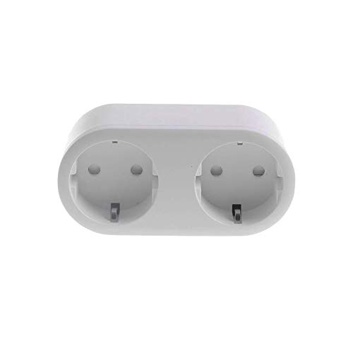 Konyks Lot de 2 Priska DUO, 2 Prises doubles connectées Wi-FI, 16A, compteur de consommation compatible Alexa et Google Home, automatisations faciles