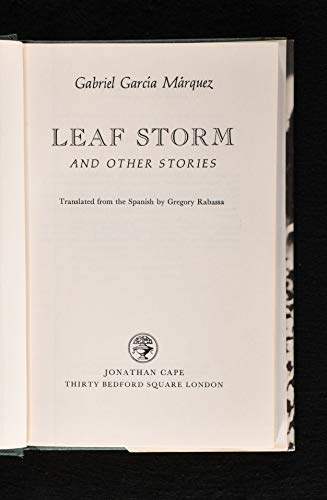 Leaf Storm and Other Stories 0060127791 Book Cover