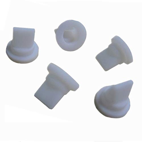10 Pieces White Silicone Duckbill Valve One-Way Check Valve 7.45 x 4.2 x 7.2 MM for Liquid and Gas Backflow Prevent