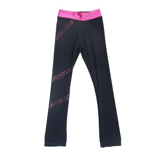 Ice Figure Skating Pants Girls Practice Over Boots Pants Thin Fleece Tights Trousers Rhinestones Child Skate Leggings Pink