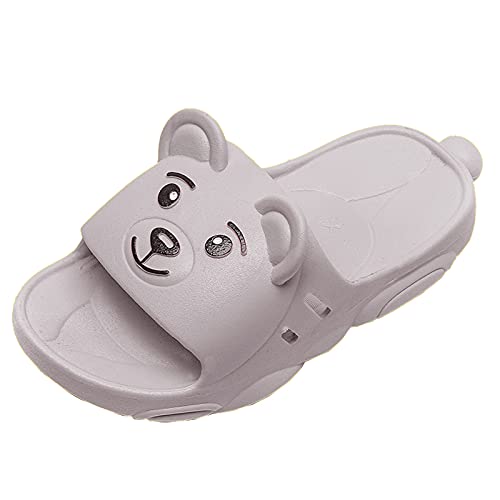 EnJoCho Kids Boys and Girls Slippers Soft Sandals Summer Lightweight Cartoon Bear Non-Slip Water Shoes Children Garden Shoes