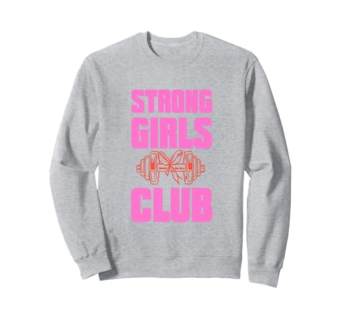 Image of Strong Girls Club Sweatshirt, Adult Unisex, Heather Grey, Medium