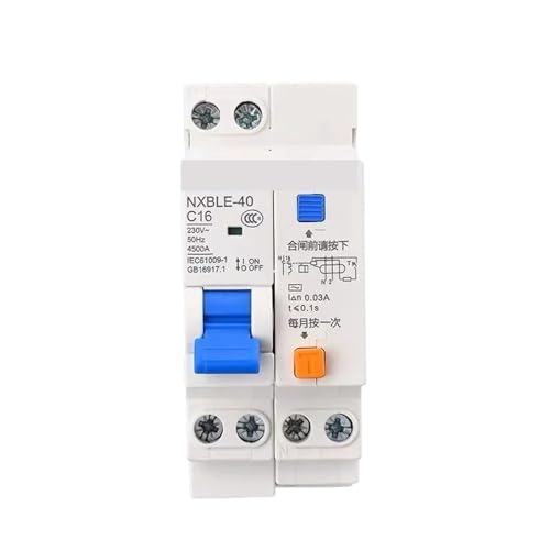 Disjoncteur de fuite DPN NXBLE-40 RCBO 1P+N 20A 220V pour tableau