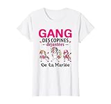 Célébrez la future mariée avec un cadeau evjf unique et amusant! Rejoignez gang des copines déjantées de la mariée avec ce design team mariée pour EVJF: 