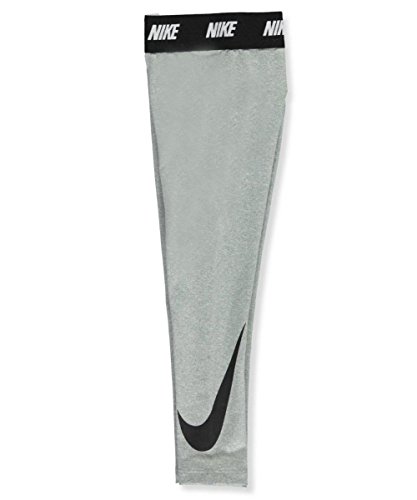 NIKE Kids Sport Essentials Printed Leggings Little Kids Dark Grey Heather Girl's Casual Pants3