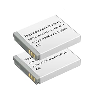 CITYORK 2 Stück NB-6L NB-6LH Akku mit Canon Power-Shot SX710 HS, SX700 HS, SX540 HS, SX530 HS, SX520 HS, SX510 HS, SX500 HS, SX280 HS, SX270 HS, SX280 HS, SX260 HS Kameras