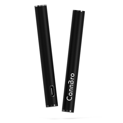 CannBro 510 Type-C Vape Akku Batterie – 290mAh, Draw Activated, Verdampfer/Patronen Kompatibel mit CBD Ö Hanföl, E-Liquid (Schwarz) CannBro 510 Type-C Vape Akku Batterie – 290mAh, Draw Activated, Verdampfer/Patronen Kompatibel mit CBD Ö Hanföl, E-Liquid (Schwarz)