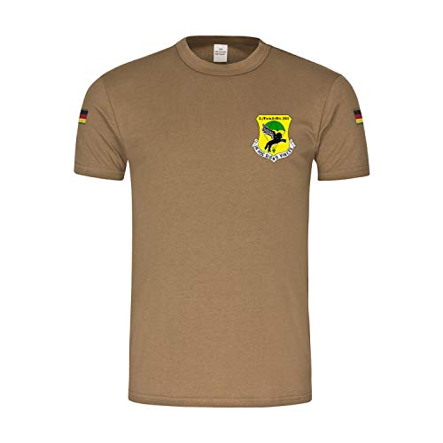 T-shirt allemand Bw Tropen FschJgBtl 261 Lebach vert vêtement militaire 3XL