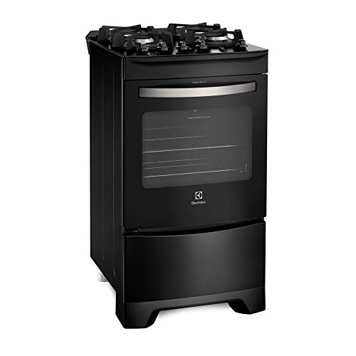 FOGAO ELECTROLUX 4 BOCAS DE PISO MESA DE VIDRO COR PRETO FOG 4Q 1C BIVOLT (52GP)