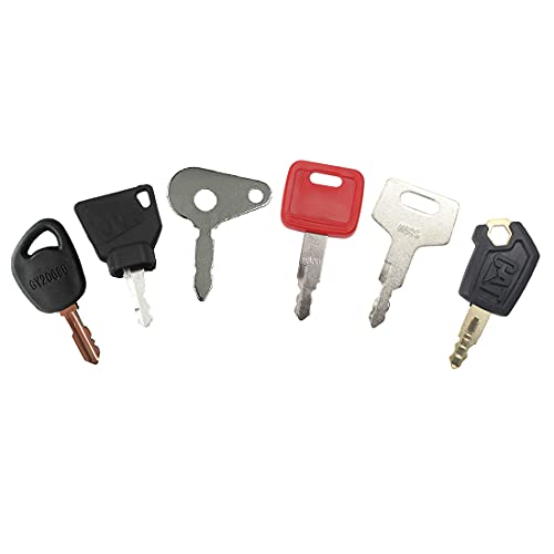 GAOHOU 6PCS Master Key Excavator Dumper Plant Ignition Key Set Compatible for BOMAG JCB CAT LUCAS HITACHI TAKEUCHI JOHN DEERE Agricultural Construction Machinery - Image 4