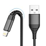 LumFocus iPhone Ladekabel, Lightning Kabel 2M iPhone Schnellladekabel MFi Zertifiziert, Nylon Fast...